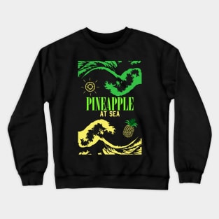 pineapple at sea full wave 02 tshirt Crewneck Sweatshirt